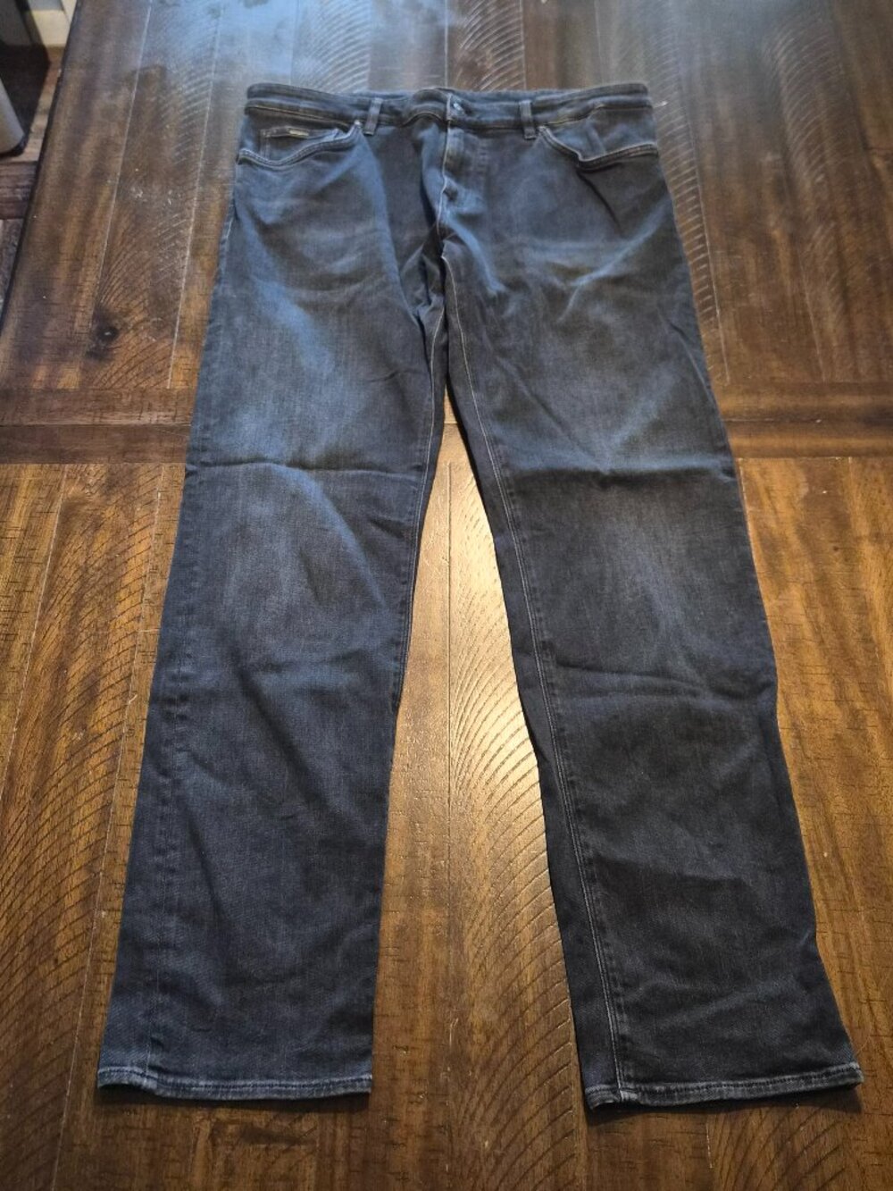 Hugo Boss Italian Regular Fit Stretch Blue Candiani Denim Jeans Men's 34x32 G994